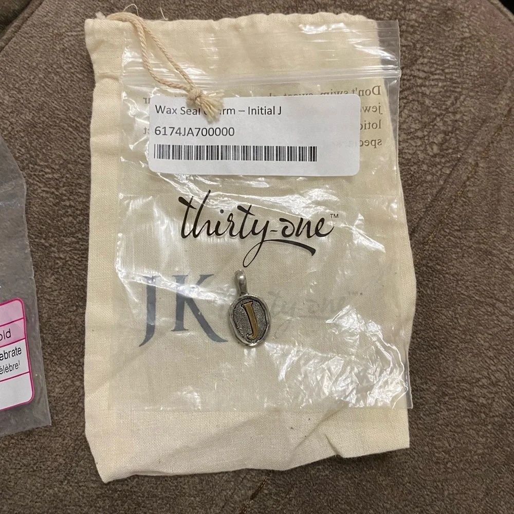 Thirty-One Gold and Silver Initial Charm - Picture 2 of 5